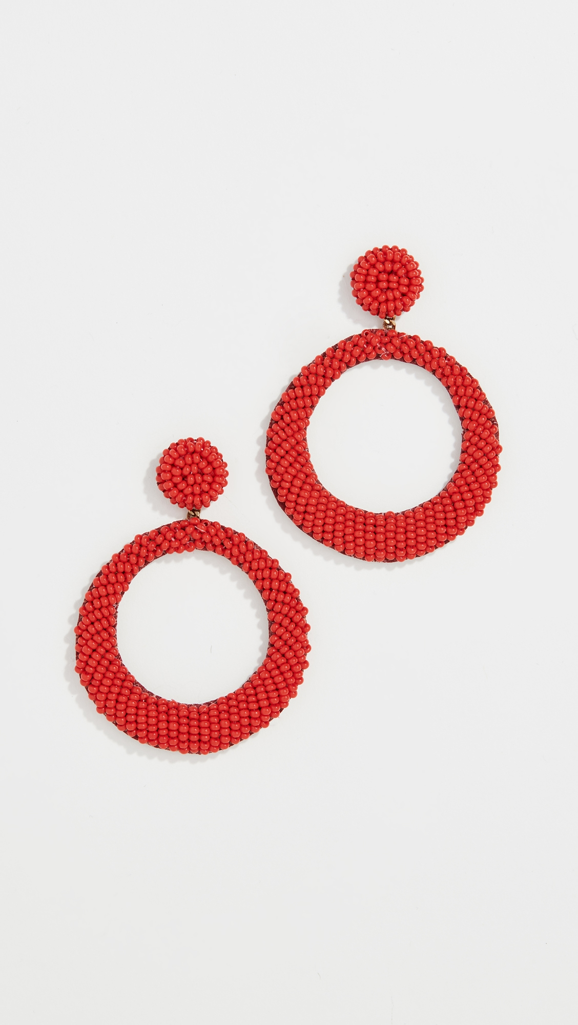 Deepa by Roberta Earrings Red One Size