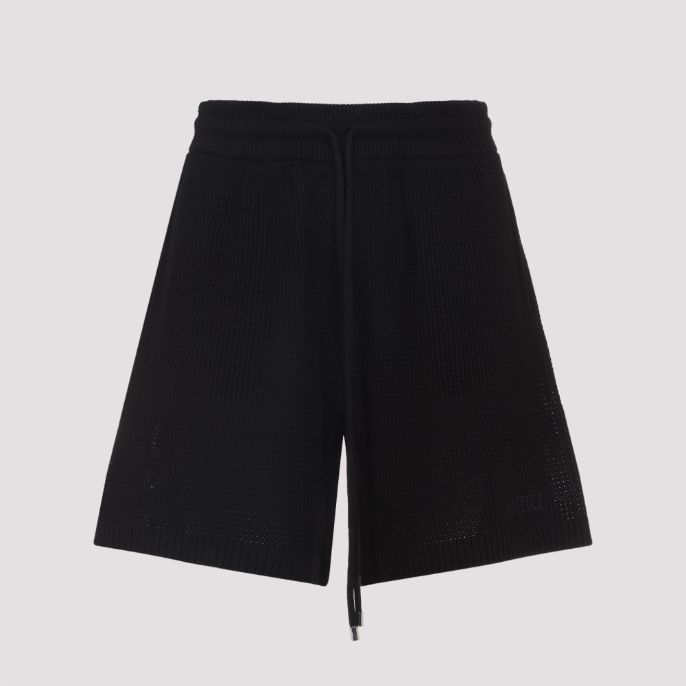 Crochet Mesh Short Black