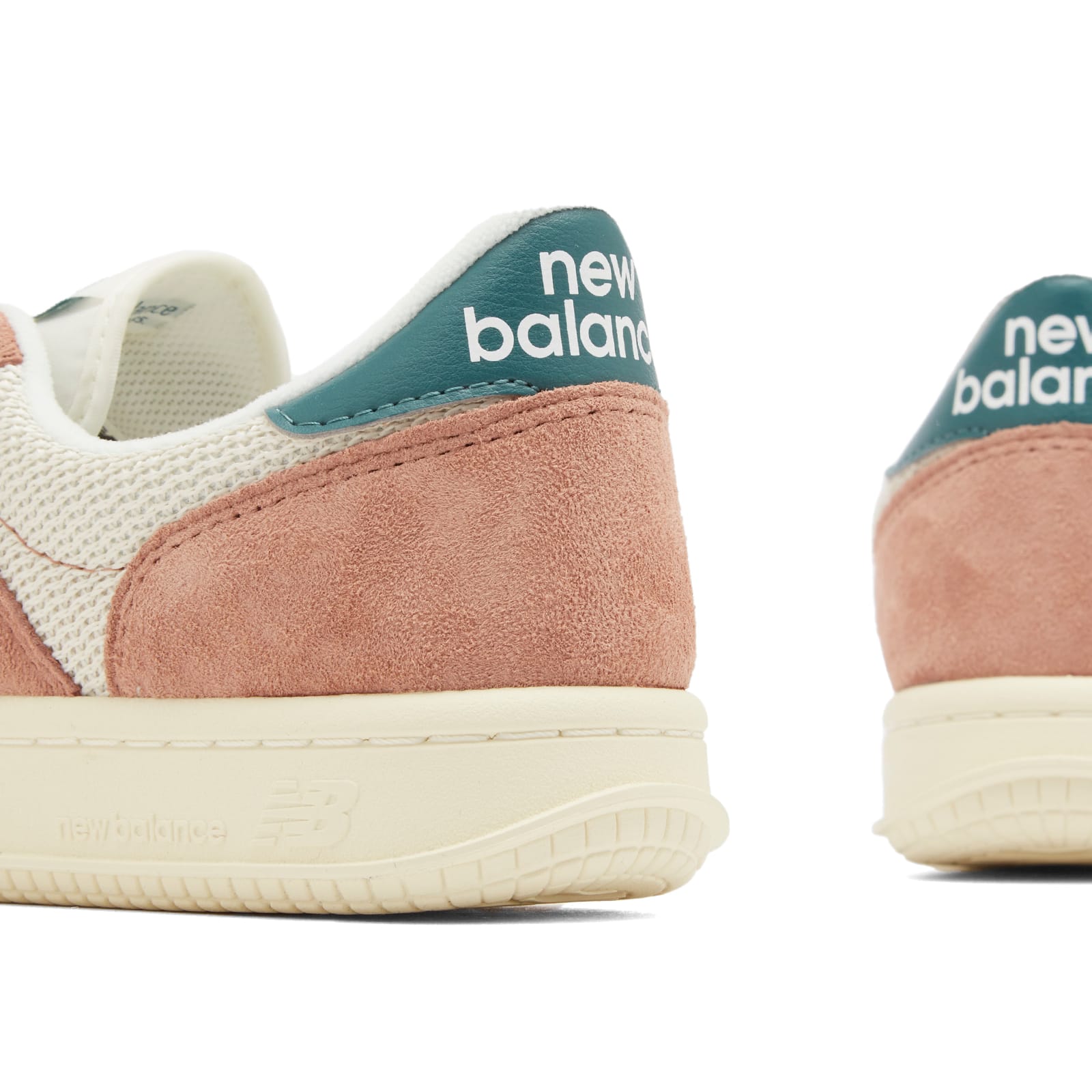 New Balance Unisex T500 in Brown/Beige/Green/White Suede/Mesh, size 4