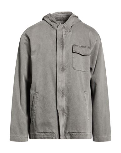 Man Denim outerwear Grey Size L Cotton