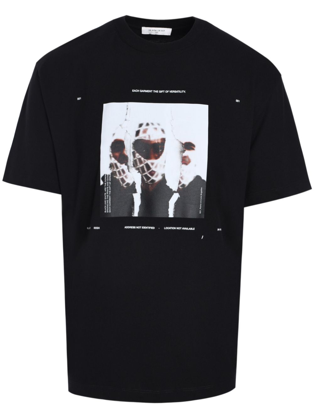 Graphic-print cotton T-shirt - Black