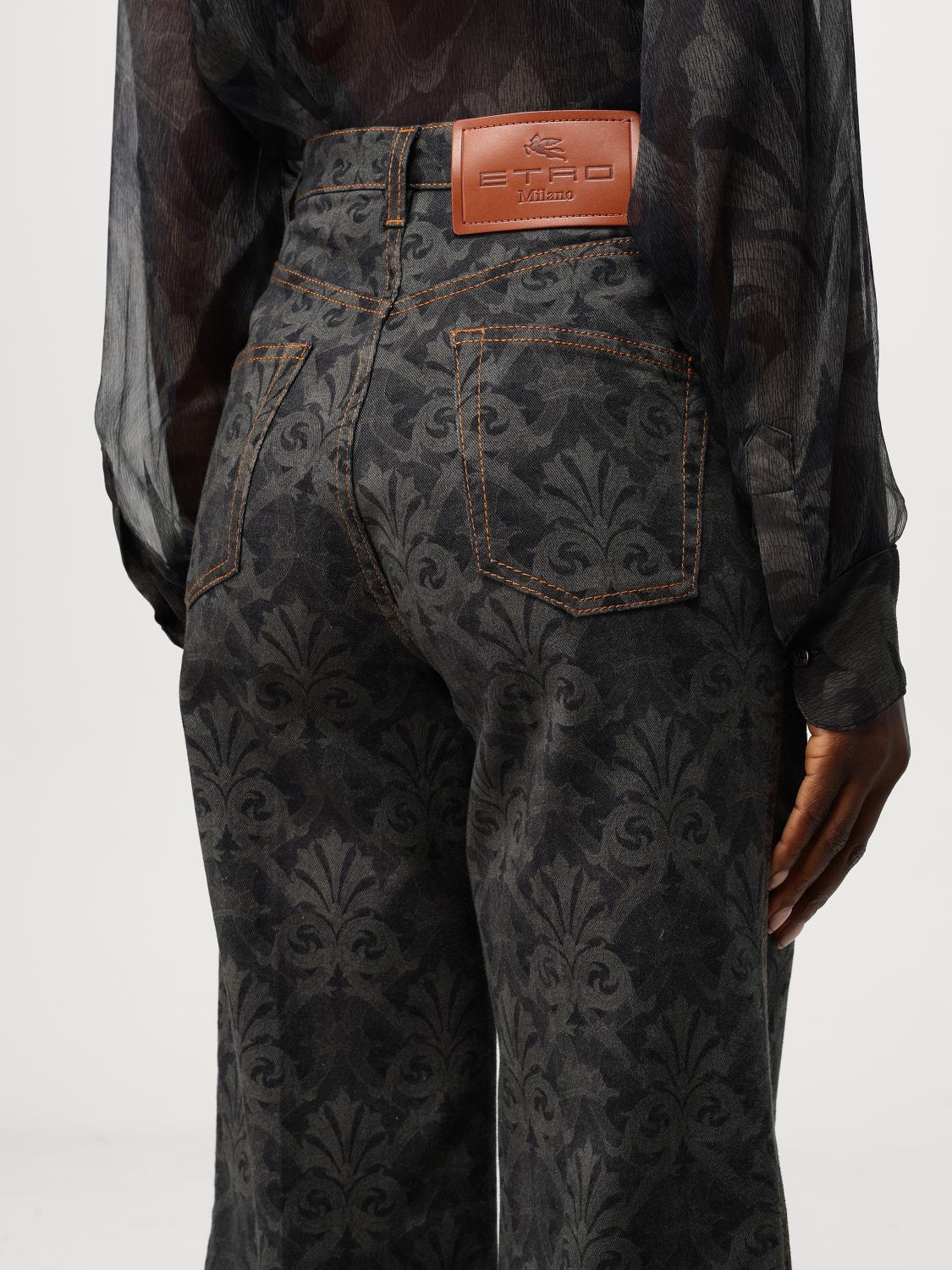Printed flared jeans - Blue