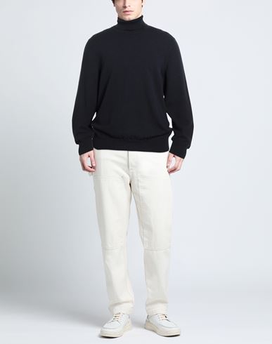 Man Turtleneck Midnight blue Size 44 Cashmere