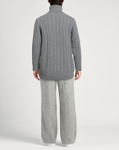 Man Turtleneck Grey Size 42 Alpaca wool, Virgin Wool