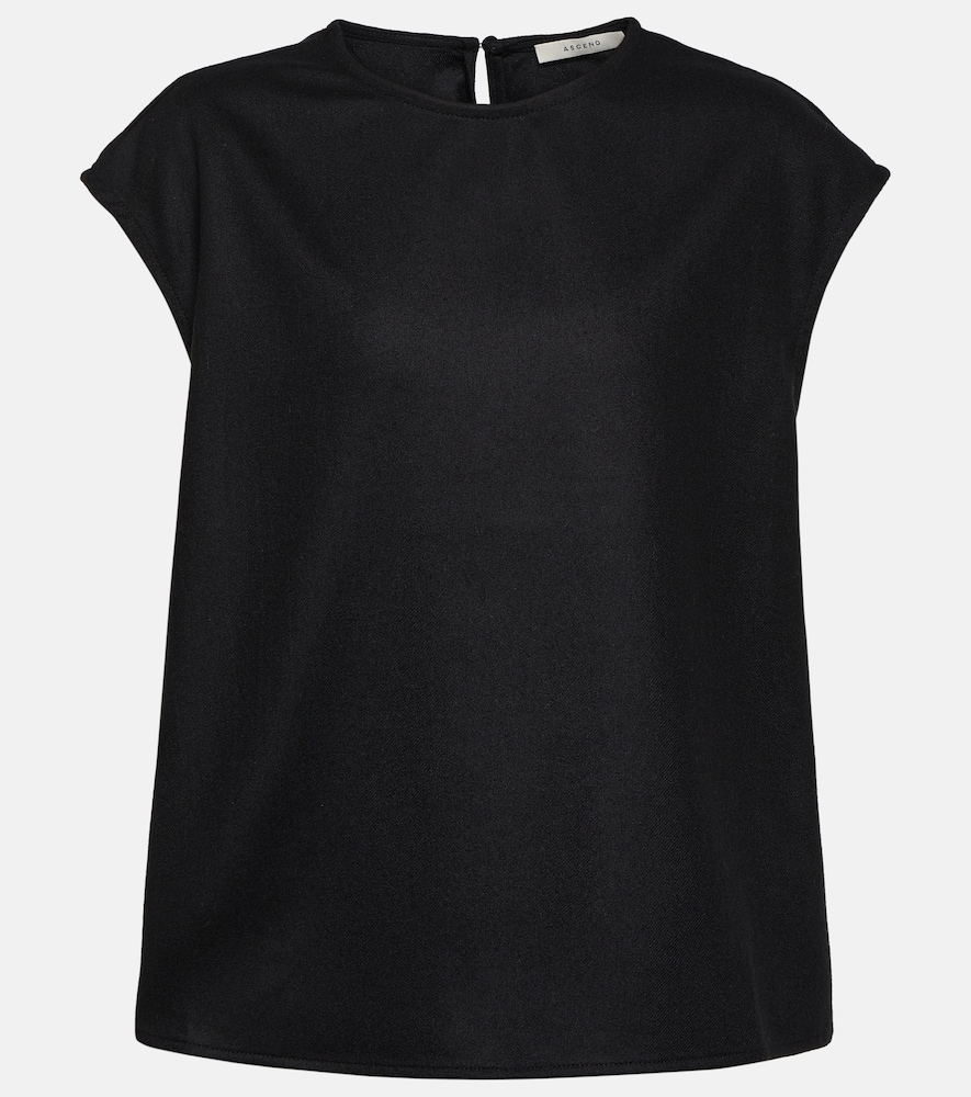 Dasha wool and cashmere top