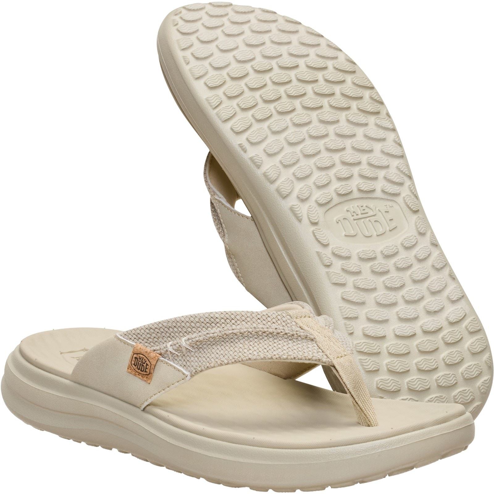 Heydude Finn Flip Polyester Men's Beige Sanda