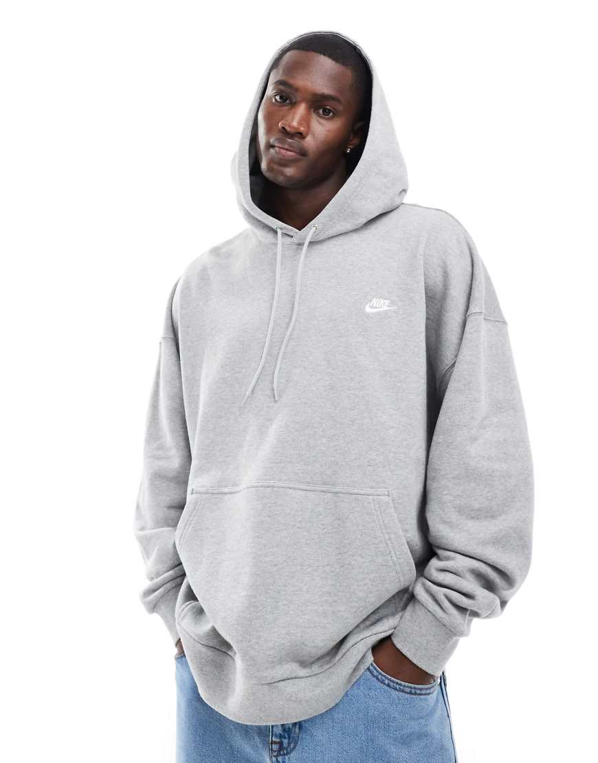Club french terry oversized hoodie in gray