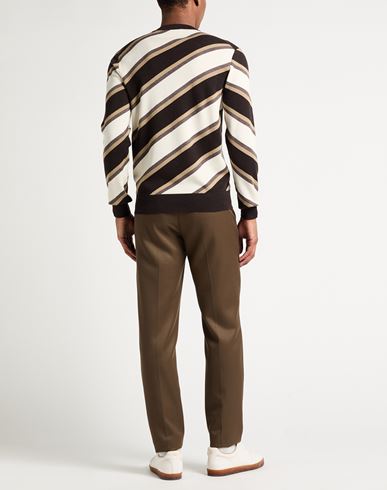 Man Sweater Dark brown Size 36 Cashmere, Silk