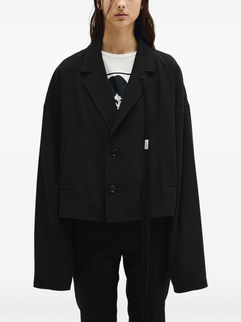 Ann Demeulemeester Ceres cropped jacket - Black