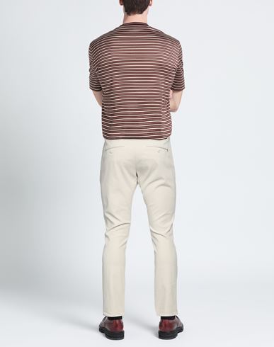 Man Pants Beige Size 29 Cotton, Elastane