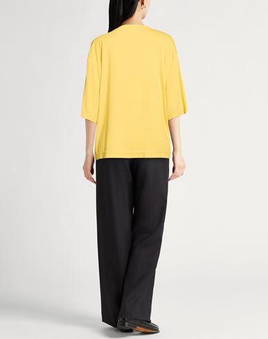 Woman Top Yellow Size 4 Viscose, Elastane