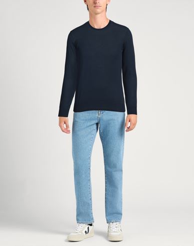 Man Sweater Navy Size 4 Cotton