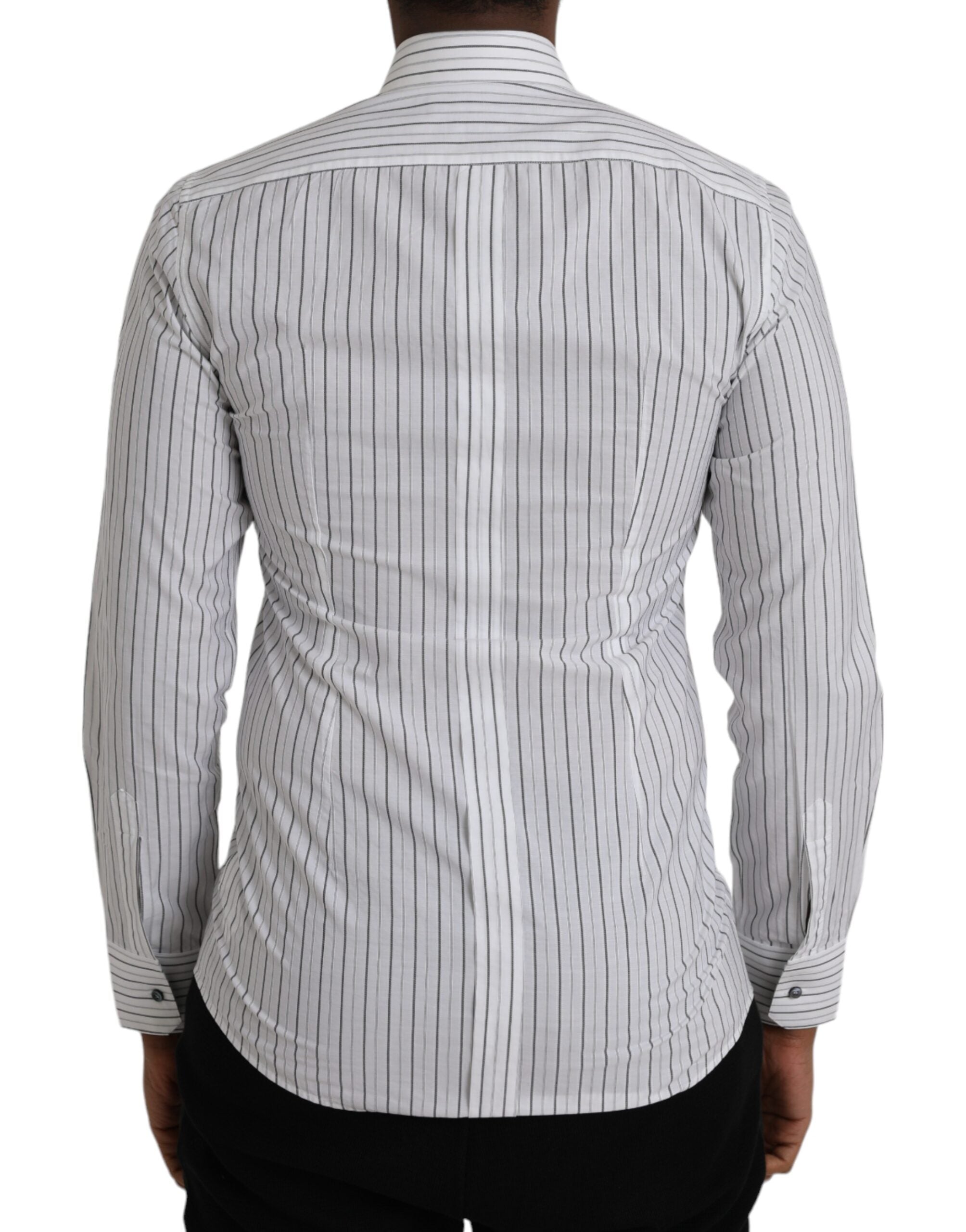 Cotton Striped Shirt — White