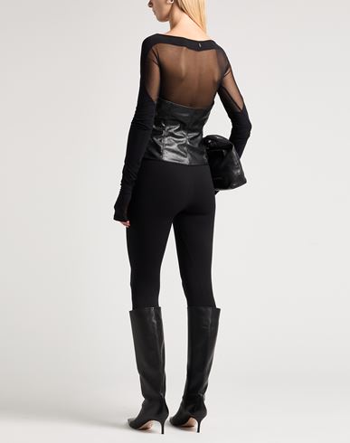 Woman Top Black Size M Polyester, Polyamide, Elastane