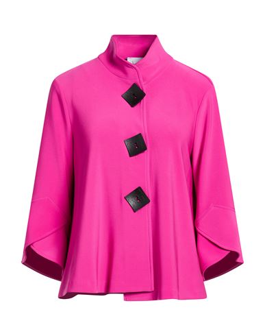 Woman Jacket Fuchsia Size 10 Polyester, Elastane