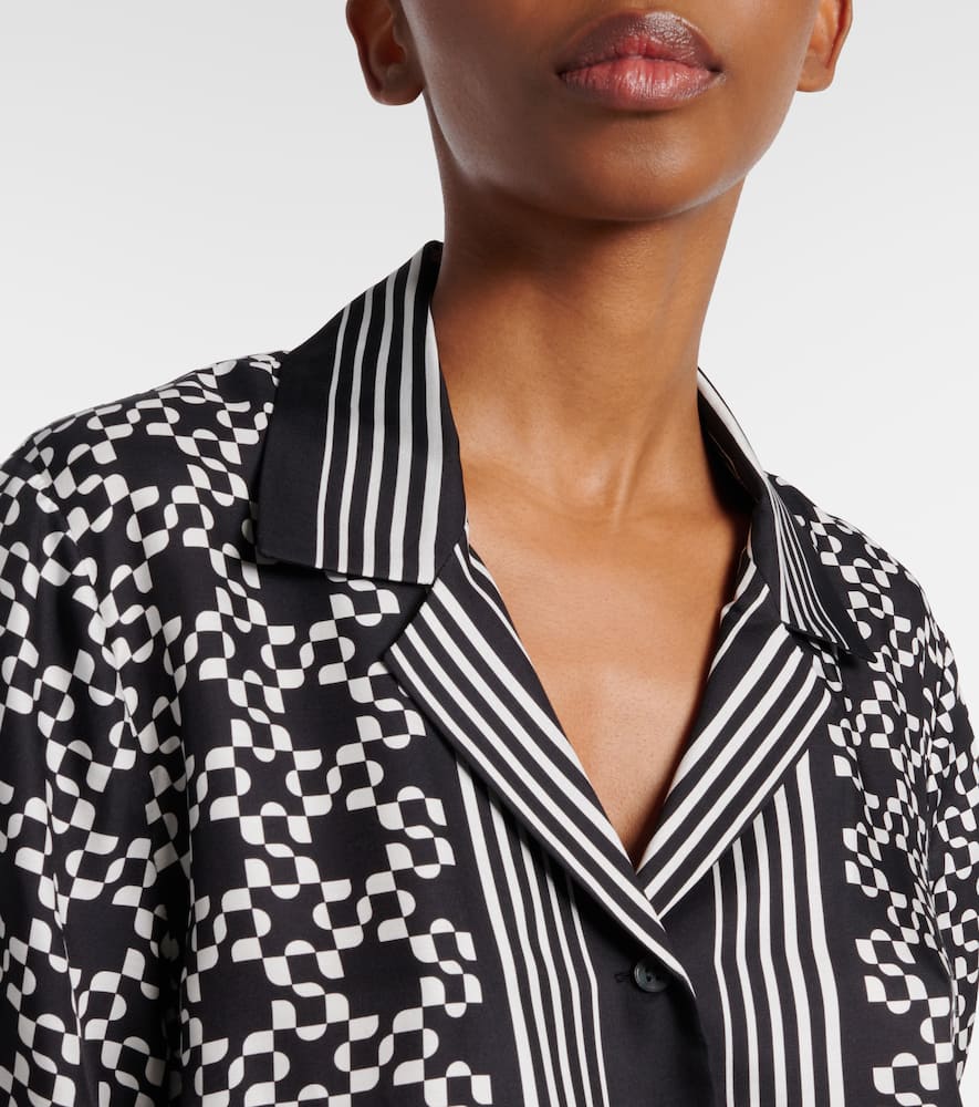 Koda printed bowling shirt