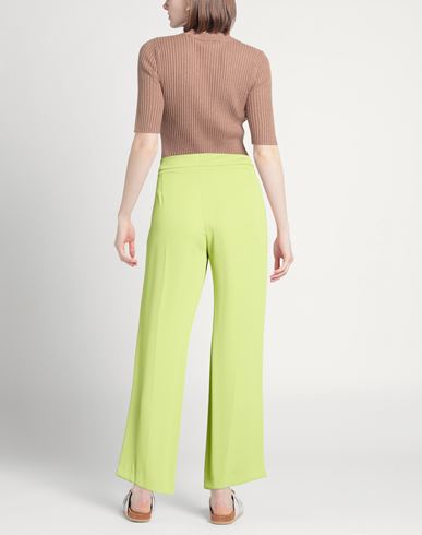 Woman Pants Lime green Size 10 Polyester, Elastane