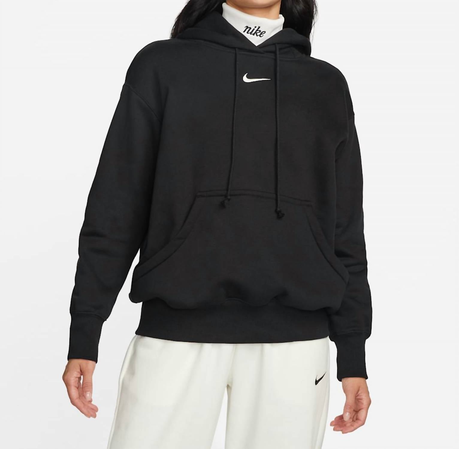 Women's Phoenix Fleece Oversized Pull Over Hoodie In Black