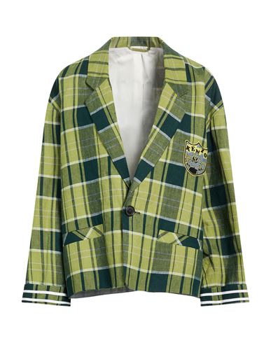 Woman Blazer Lime green Size M Linen
