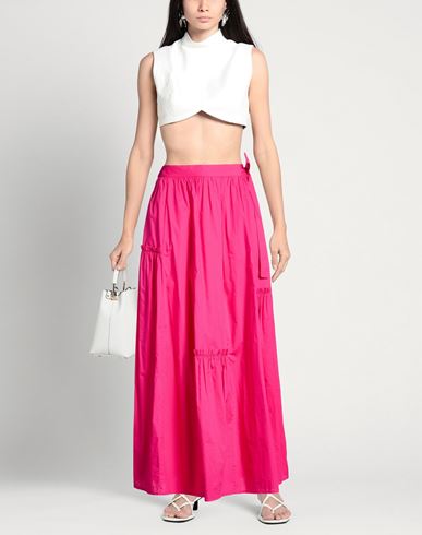 Woman Maxi skirt Magenta Size 4 Pima Cotton