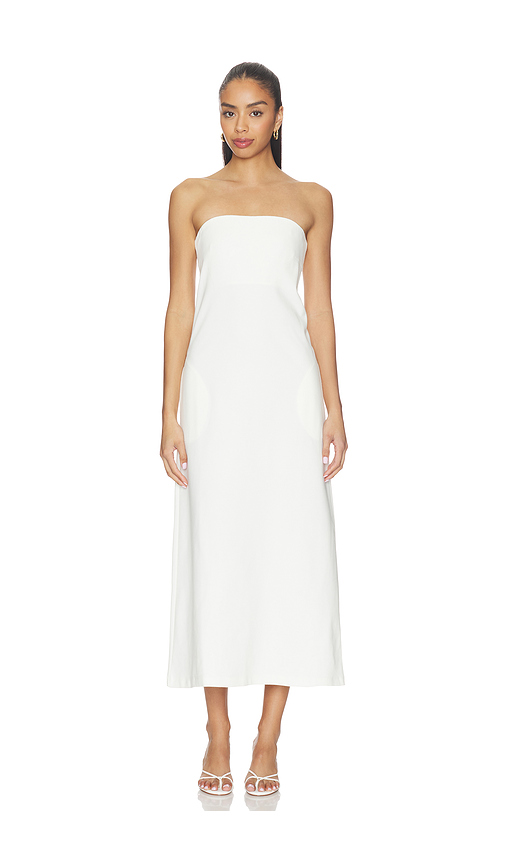 Ripley Rader Ponte Knit Perfect Dress in Off-white. L also in M