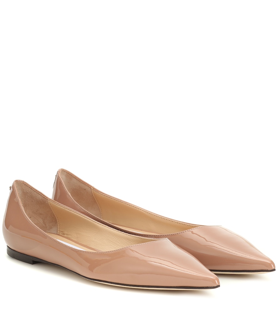 Jimmy Choo Love patent leather ballet flats