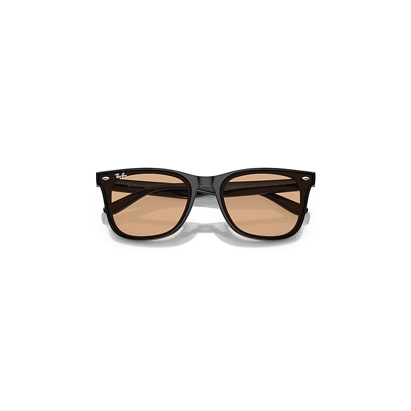 Ray-Ban Rb4391d Sunglasses Black Frame Brown Lense