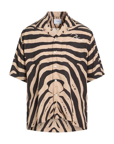 Man Shirt Sand Size XL Silk