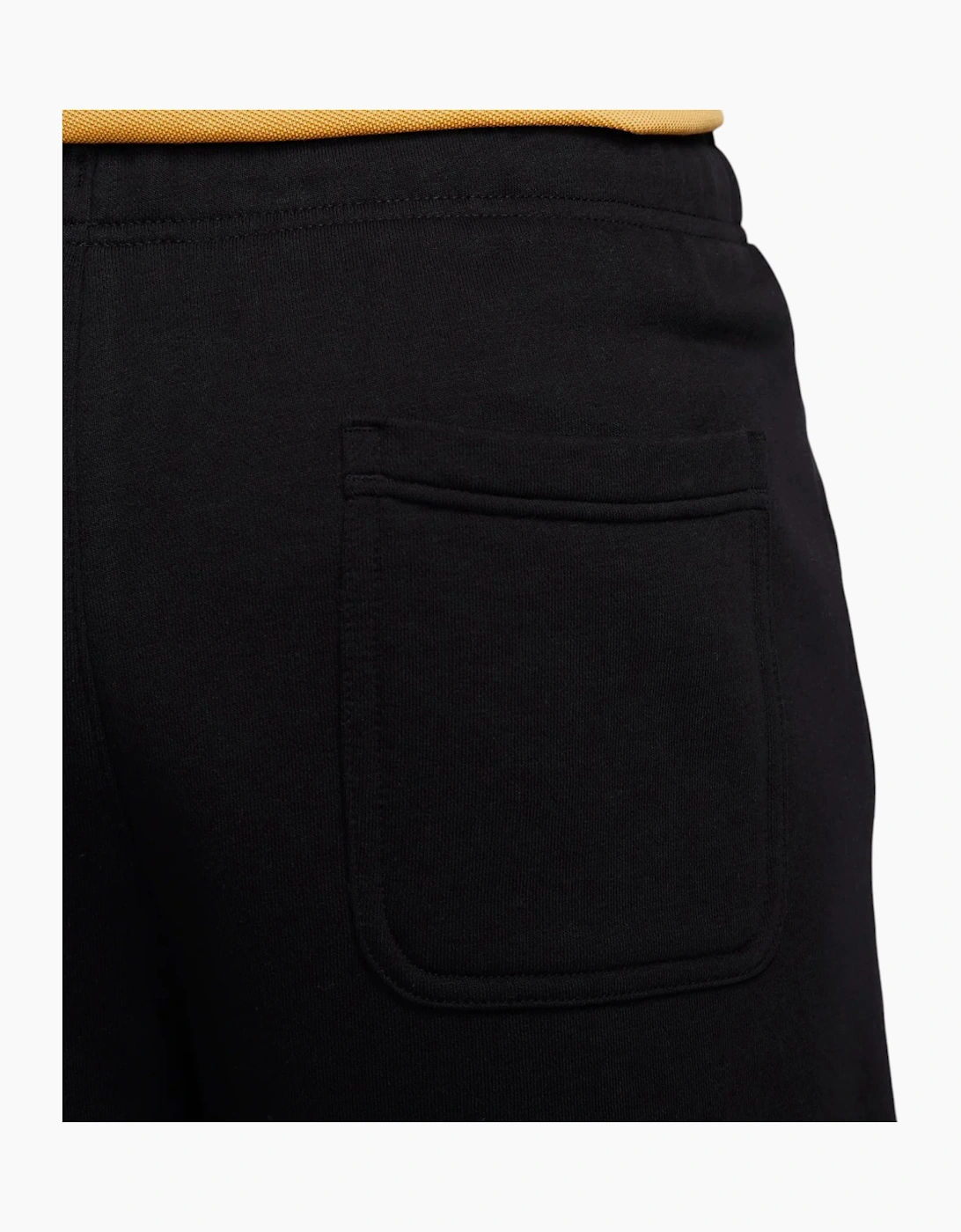 Men's Nike Mens Shorts Summer Terry Sportswear Club plus Swoosh Relaxed Fit Half Pants - Black