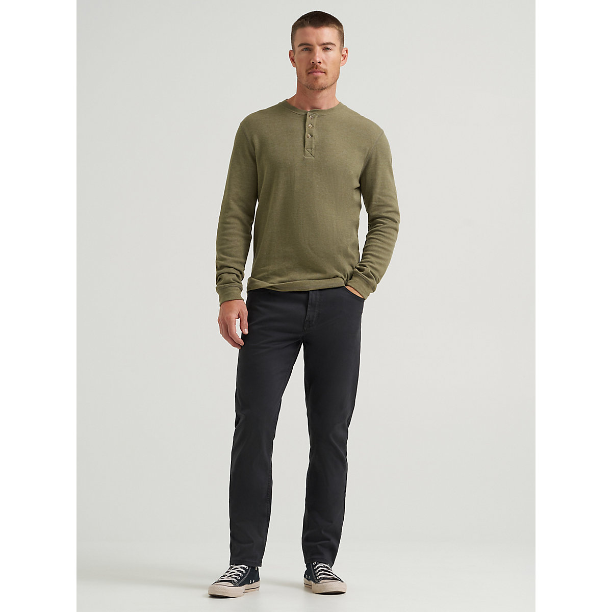 Men's Five Star Premium Flex Taper Twill Jean in Black