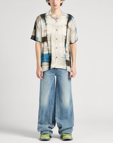 Man Shirt Beige Size S Cotton
