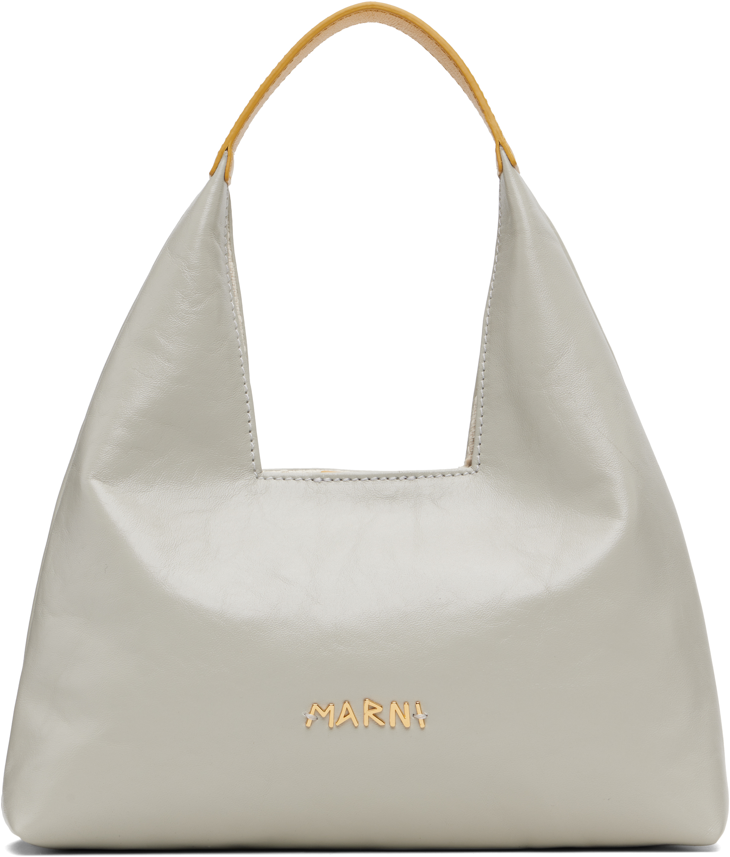 Gray Top Handle Mini Bag