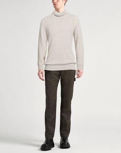 Man Turtleneck Beige Size L Cashmere