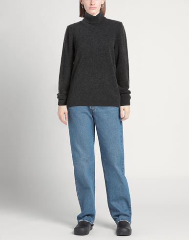 Woman Turtleneck Grey Size 10 Virgin Wool, Polyamide