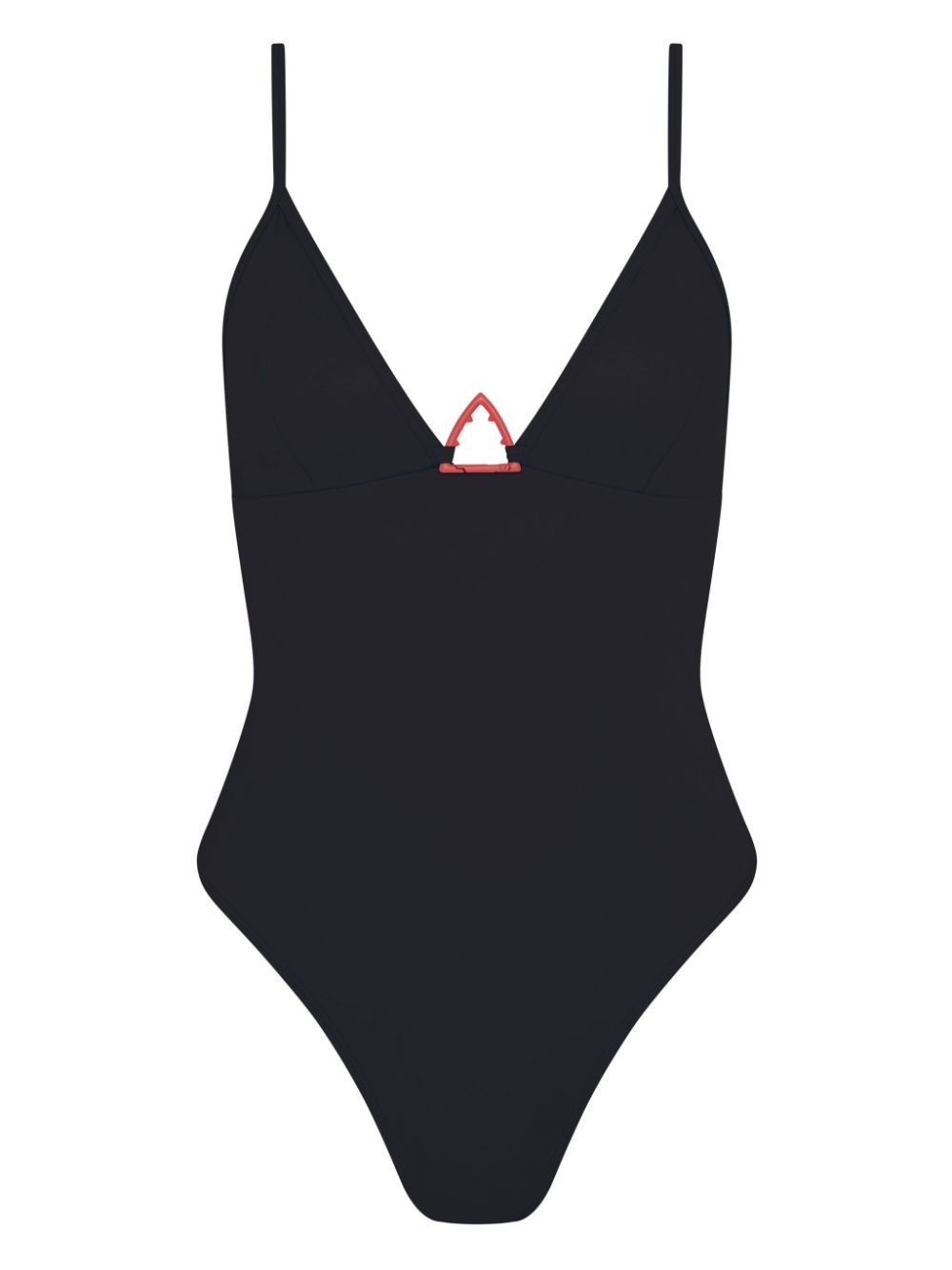Shark-logo swimsuit - Black