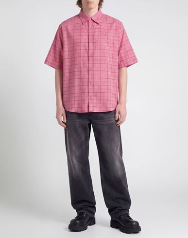 Man Shirt Pink Size M Cotton