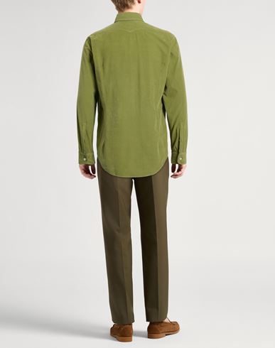 Man Shirt Military green Size M Cotton