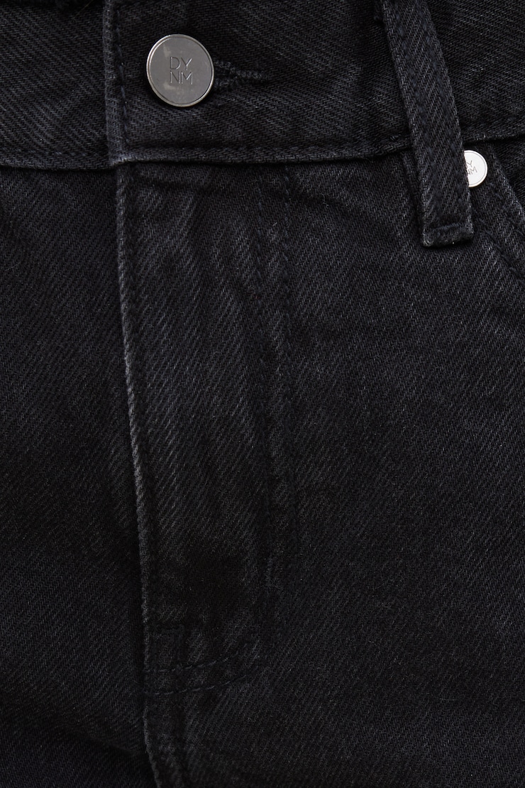 James Relaxed Mid Rise Jean Shorts - Black - Women Clothing