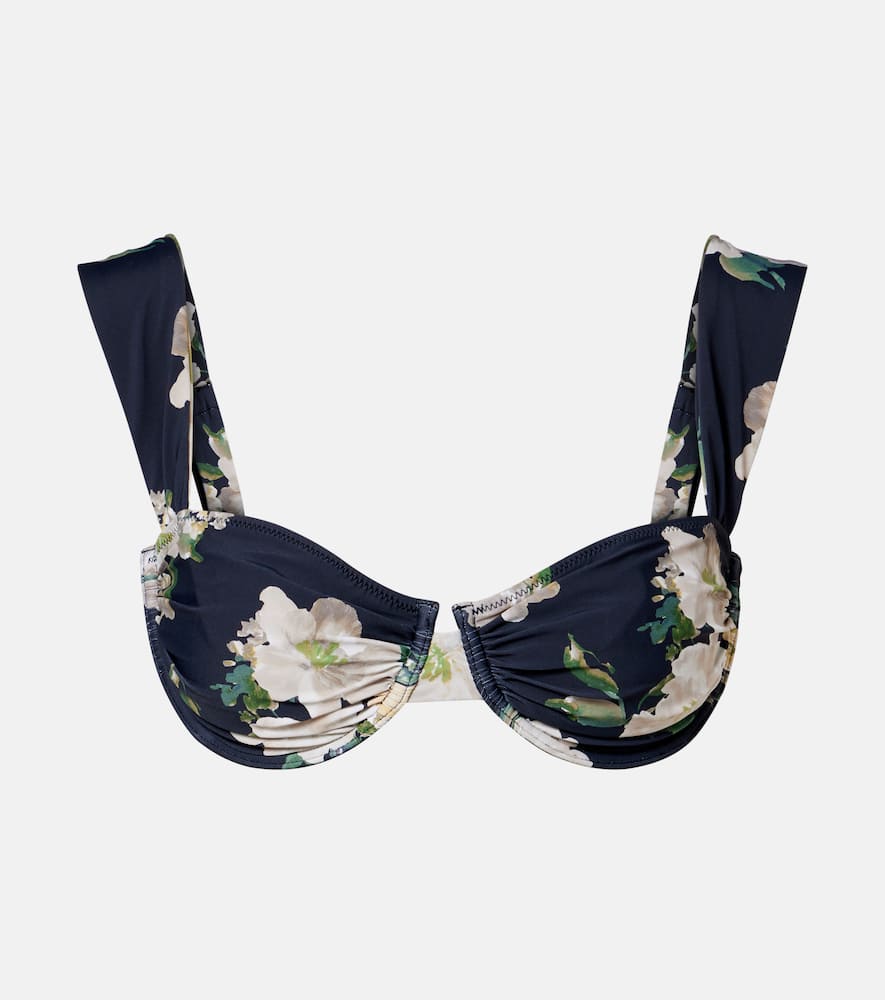 Liz floral bikini top