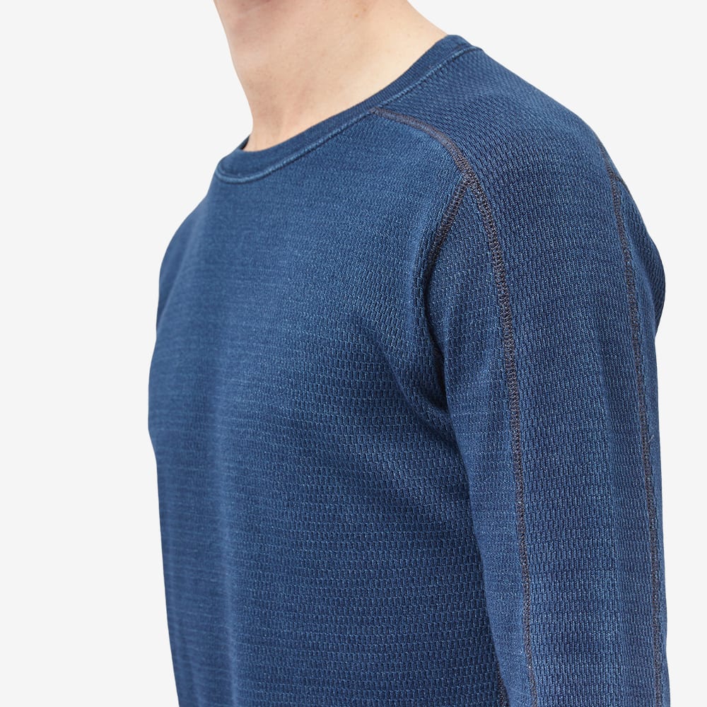 Men's Long Sleeve T-Shirt in Rinsed Blue Indigo