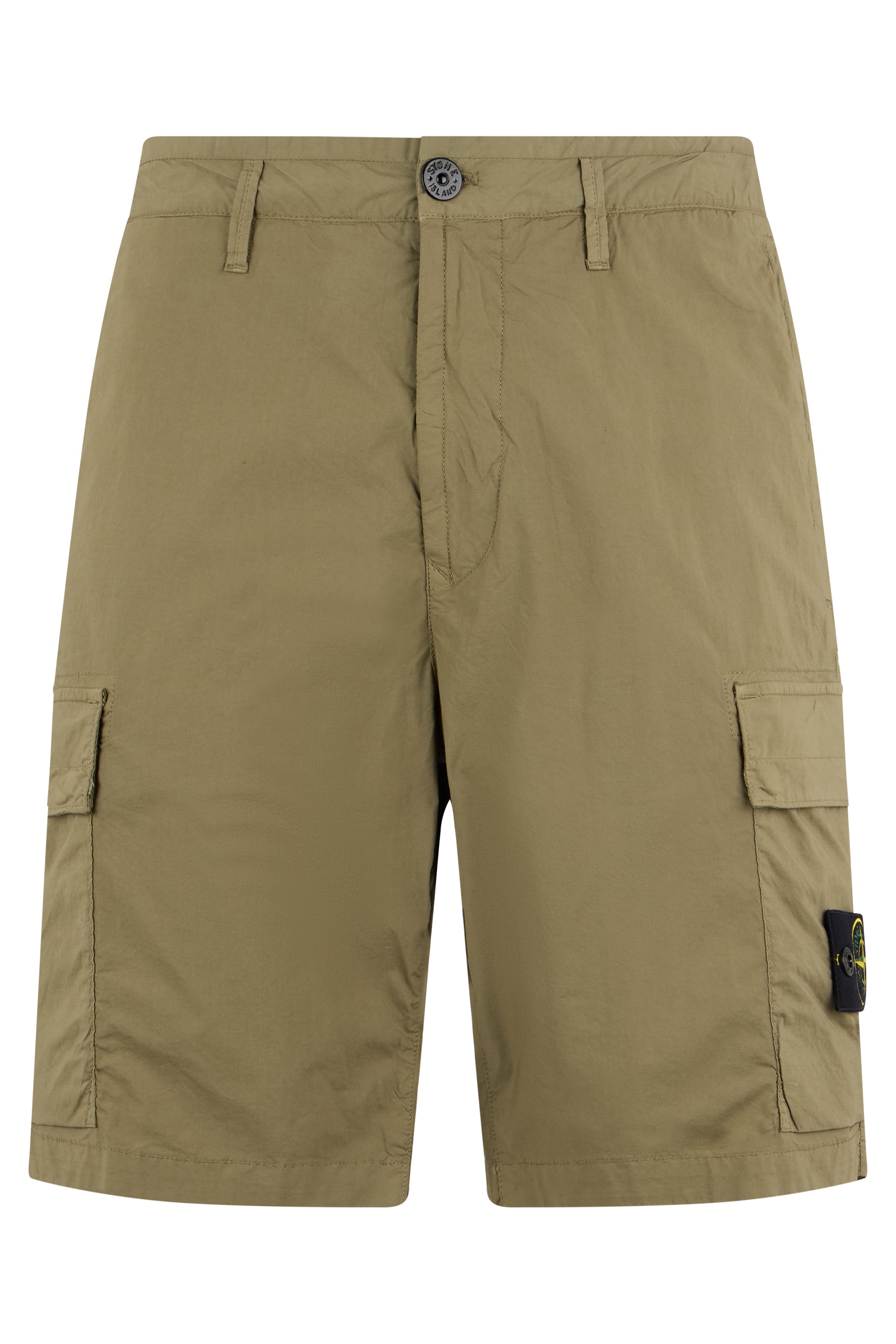 Cotton Cargo Cargo Shorts — Green