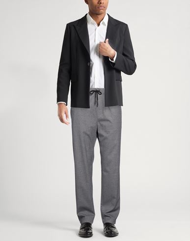 Man Pants Grey Size 36 Polyester, Viscose, Elastane