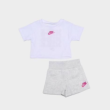 Girls' Infant T-Shirt and Shorts Set in Birch Heather