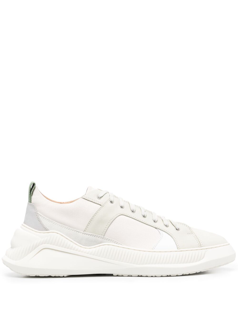 High-top chunky-sole sneakers - White