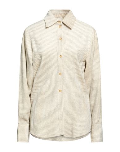 Crème Woman Shirt Beige Size 2 Viscose