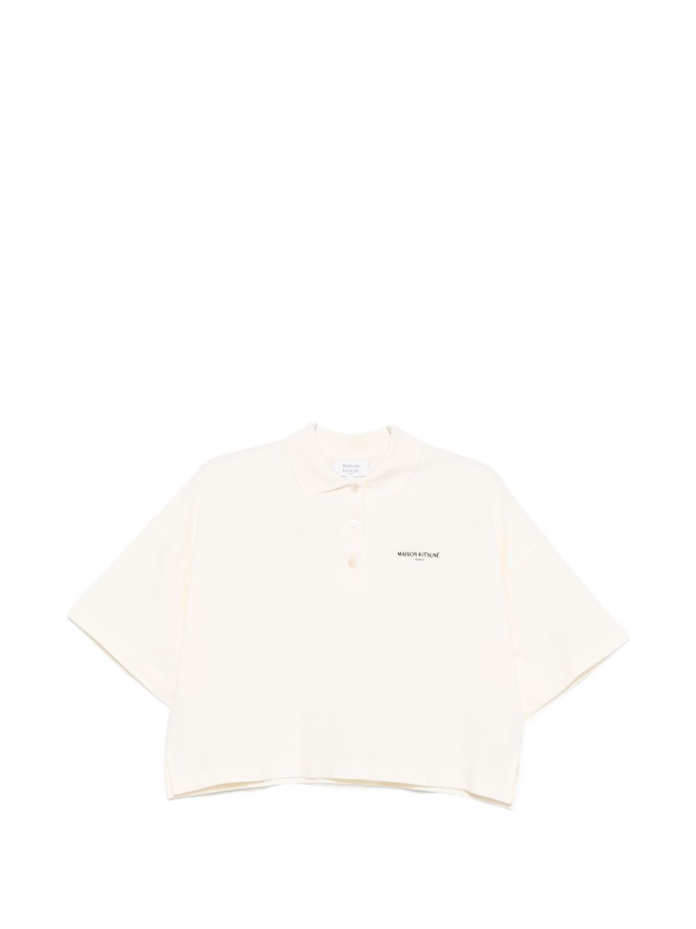 Oversized Cotton Polo Shirt — White