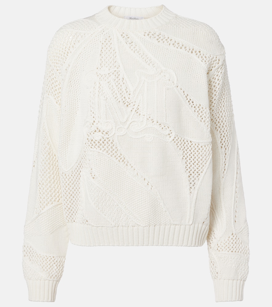 Salvo open-knit cotton sweater
