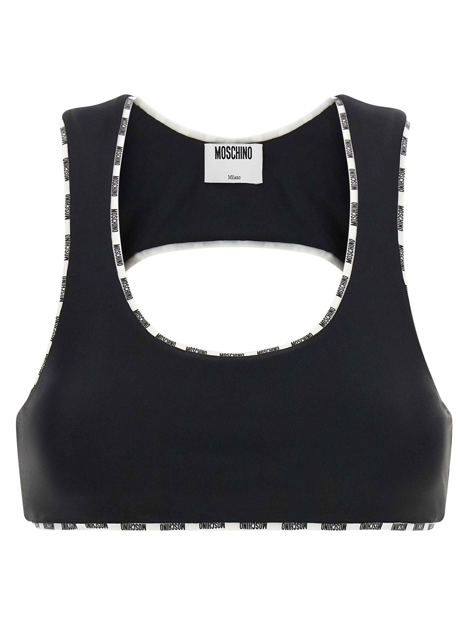 Logo-Trimmed Tank Top — Black