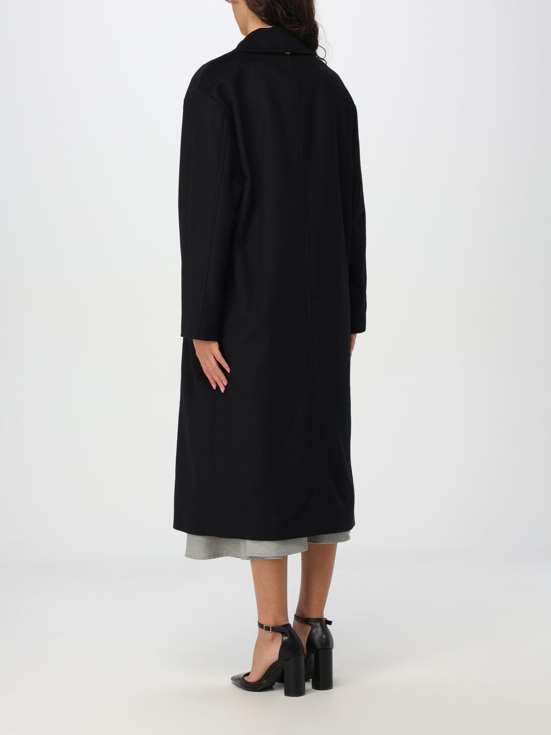 Double-breasted coat - Black