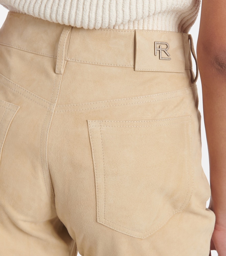 Scottie low-rise leather straight pants